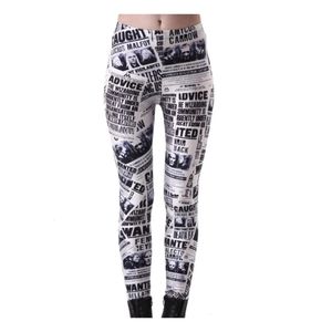 Harry Potter DAILY PROPHET printer leggings
